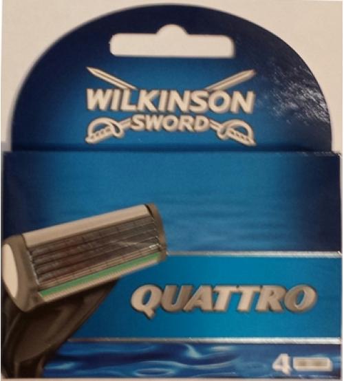 Wilkinson Sword 7007094E Mens Quattro Plus Blades 4S